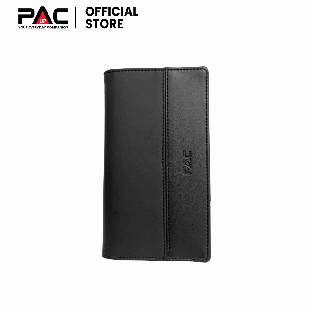 Dompet panjang lipat PAC UP ZEAL warna hitam