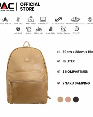 tas ransel PAC UP LUMINA 2 warna khaki