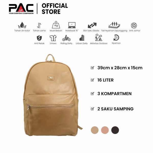 tas ransel PAC UP LUMINA 2 warna khaki