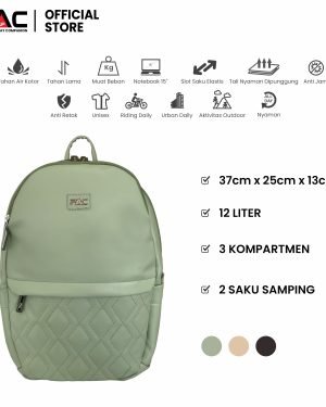 Tas ransel PAC UP TIRTA 2 warna hijau